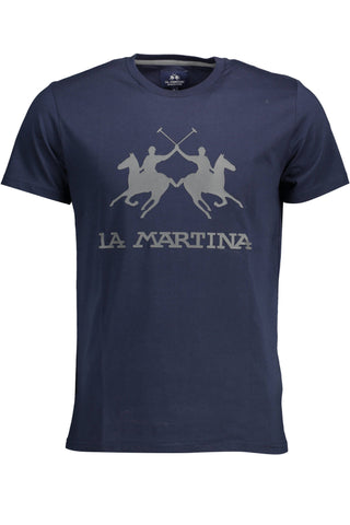 LA MARTINA T-SHIRT MANICHE CORTE UOMO BLU TAGLIA = L ***