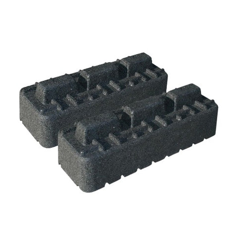 TECNOSYSTEMI SCD500077 Confezione 2 Rialzi in Gomma Vulcanizzata SBR Extreme Height 100 per Basi a Pavimento Antivibranti - Lunghezza 450 mm