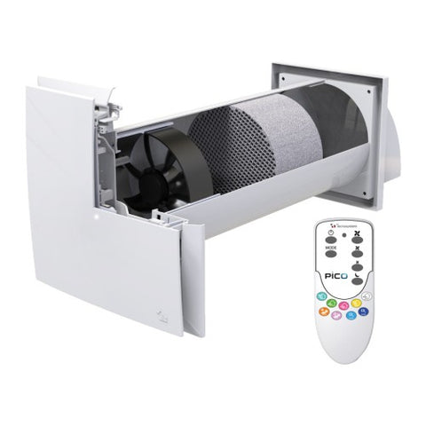 TECNOSYSTEMI ACD100053 Aspiratore/Estrattore Monotubo a Parete Pico PRO+ 45 - Portata d'Aria 45 m3/h