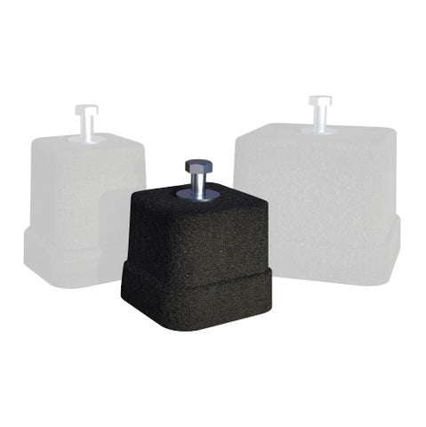 TECNOSYSTEMI SCD500269 Confezione 4 Supporti a Pavimento SPK 100 in Gomma Vulcanizzata SBR - Portata 400 Kg