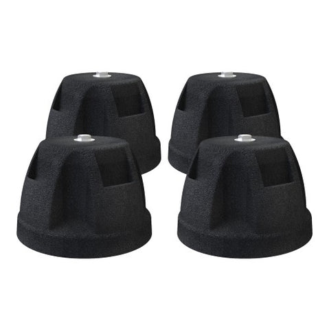 TECNOSYSTEMI SCD500277 Piedini a Pavimento Antivibranti Zeus in Gomma Vulcanizzata SBR con Vite M8 - Confezione 4 Pz