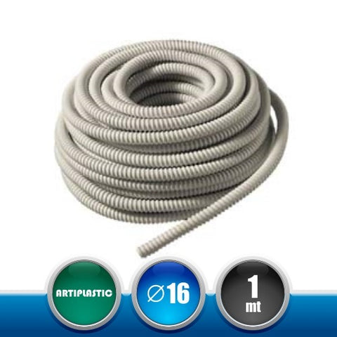 0016TU Tubo Flessibile di Scarico Condensa per Climatizzatori Diametro - 16 mm