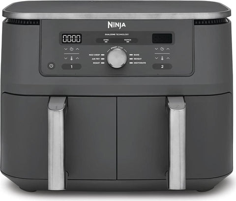 Ninja DZ400EU MAX 6-in-1 Dual Zone Heiluftfritteuse 9,5 L metallisch grau