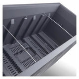 Vaso Deroma Antracite 99 cm Plastica Rettangolare Moderno