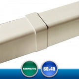 0604GC Giunto Coperchio per Canaline Installazione Climatizzatori - 60x45 mm