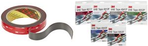 3M VHB Hochleistungsklebeband 5952F, 19 mm x 11 m, schwarz doppelseitig klebend, anpassungsfhig fr schwierig zu - 1 Stck (5952F)