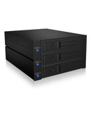 ICY BOX Backplane, 3x SATA 3,5" HDD fr 2x 5,25" Schacht, Hot Swap, trgerlos (IB-573SSK-12G)