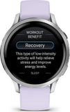 Garmin Venu 4 Smartwatch 41mm grau/silber lavendelblau (010-03013-01)