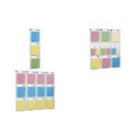 helit Wanddisplay PLACATIV, 6 Fcher 1-3 DIN A4 hoch glasklar, Fachtiefe: 35 mm, SAN Material - bruchstabil (H6810802)