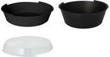 PAPSTAR Circulware Mehrweg-Schale, rund, 800 ml, schwarz Material: Polypropylen mit 30 % mineralischen Fllern, - 1 Stck (97018)