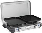 Campingaz Camping Kitchen 2 Grill & Go CV - Rechteckiger 2-Flammen-Grillkocher aus Metall, 490 x 350 x 100 mm (2176805)