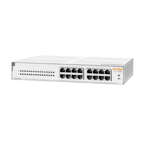 Hewlett Packard Enterprise Aruba Instant On 1430 16G Class4 PoE 124W Non gestito L2 Gigabit Ethernet (10/100/1000) Supporto Power over Ethernet (PoE) 1U Bianco