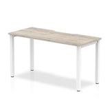 Dynamic Evolve Plus Single Starter (Dynamic Evolve Plus 1400mm Single Starter Desk Grey Oak Top White Frame BE762 DD)