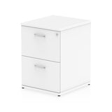 Dynamic I000192 schedario e accessori Truciolare rivestito di melamina [MFC] Bianco (Impulse 2 Drawer Filing Cabinet White I000192 DD)