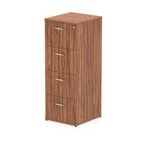 Dynamic I000134 schedario e accessori Truciolare rivestito di melamina [MFC] Noce (Dynamic Impulse 4 Drawer Filing Cabinet Walnut I000134 DD)