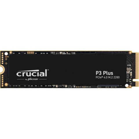 CRUCIAL CT1000P3PSSD8 P3 PLUS SSD M.2 1.000GB 2280 PCIE 4.0 3D NAND NVME FINO A 5000MB/S BLACK