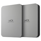 LaCie Mobile Drive [2022] disco rigido esterno 1 TB 2.5 USB tipo-C 3.2 Gen 1 [3.1 Gen 1] Argento (LaCie Mobile Drive STLP1000400 - Hard drive - 1 TB - external [portable] - USB 3.2 Gen 1 [USB-C conne