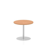 Dynamic Italia Round Poseur Table (Dynamic Italia 800mm Poseur Round Table Oak Top 725mm High Leg ITL0128 DD)