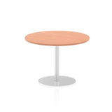 Dynamic Italia Round Poseur Table (Dynamic Italia 1000mm Poseur Round Table Beech Top 725mm High Leg ITL0142 DD)