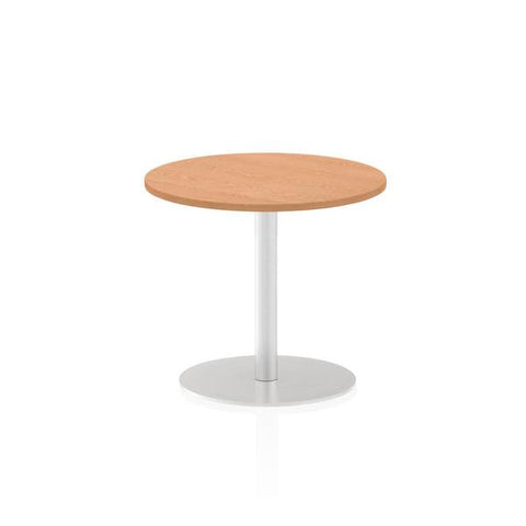Dynamic Italia Round Poseur Table (Dynamic Italia 600mm Poseur Round Table Oak Top 725mm High Leg ITL0110 DD)