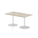Dynamic Italia Rectangular Poseur Table (Dynamic Italia 1400 x 800mm Poseur Rectangular Table Grey Oak Top 725mm High Leg ITL0273 DD)