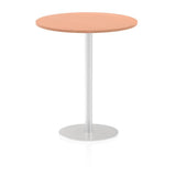Dynamic Italia Round Poseur Table (Dynamic Italia 1000mm Poseur Round Table Beech Top 1145mm High Leg ITL0148 DD)