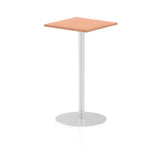 Dynamic Italia Square Poseur Table (Dynamic Italia 600mm Poseur Square Table Beech Top 1145mm High Leg ITL0220 DD)