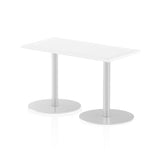 Dynamic Italia Slimline Rectangular Poseur Table (Dynamic Italia 1200 x 600mm Poseur Rectangular Table White Top 725mm High Leg ITL0234 DD)