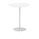 Dynamic Italia Round Poseur Table (Dynamic Italia 1000mm Poseur Round Table White Top 1145mm High Leg ITL0150 DD)