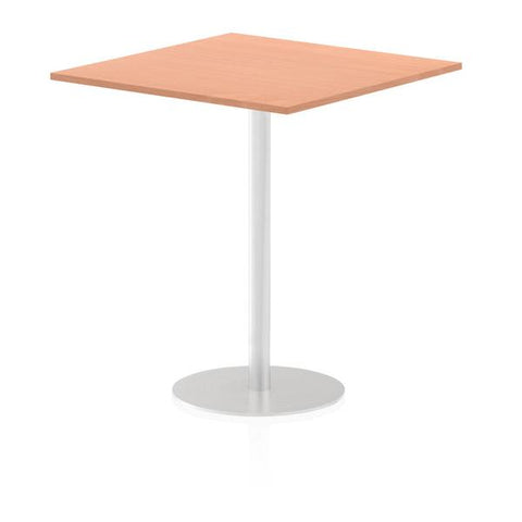 Dynamic Italia Square Poseur Table (Dynamic Italia 1000mm Poseur Square Table Beech Top 1145mm High Leg ITL0358 DD)