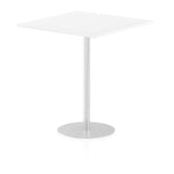 Dynamic Italia Square Poseur Table (Dynamic Italia 1000mm Poseur Square Table White Top 1145mm High Leg ITL0360 DD)