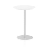 Dynamic Italia Round Poseur Table (Dynamic Italia 600mm Poseur Round Table White Top 1145mm High Leg ITL0114 DD)