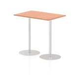 Dynamic Italia Rectangular Poseur Table (Dynamic Italia 1200 x 800mm Poseur Rectangular Table Beech Top 1145mm High Leg ITL0256 DD)