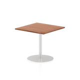 Dynamic Italia Square Poseur Table (Dynamic Italia 800mm Poseur Square Table Walnut Top 725mm High Leg ITL0335 DD)