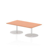 Dynamic Italia Rectangular Poseur Table (Dynamic Italia 1400 x 800mm Poseur Rectangular Table Beech Top 475mm High Leg ITL0262 DD)