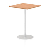 Dynamic Italia Square Poseur Table (Dynamic Italia 800mm Poseur Square Table Oak Top 1145mm High Leg ITL0344 DD)
