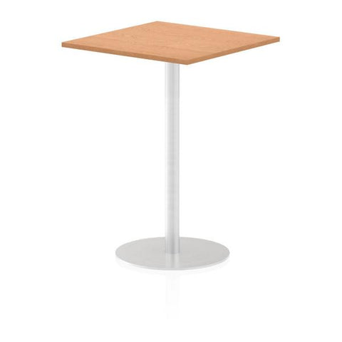 Dynamic Italia Square Poseur Table (Dynamic Italia 800mm Poseur Square Table Oak Top 1145mm High Leg ITL0344 DD)