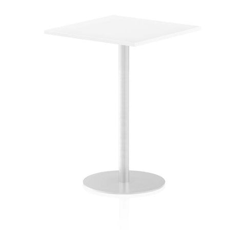 Dynamic Italia Square Poseur Table (Dynamic Italia 800mm Poseur Square Table White Top 1145mm High Leg ITL0342 DD)