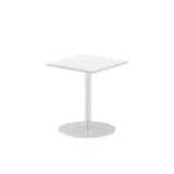 Dynamic Italia Square Poseur Table (Dynamic Italia 600mm Poseur Square Table White Top 725mm High Leg ITL0216 DD)