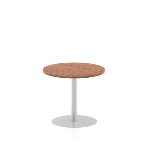Dynamic Italia Round Poseur Table (Dynamic Italia 800mm Poseur Round Table Walnut Top 725mm High Leg ITL0125 DD)