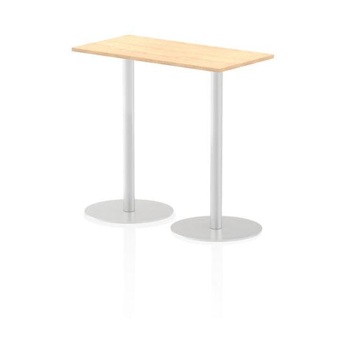Dynamic Italia Slimline Rectangular Poseur Table (Dynamic Italia 1200 x 600mm Poseur Rectangular Table Maple Top 1145mm High Leg ITL0241 DD)