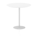 Dynamic Italia Round Poseur Table (Dynamic Italia 1200mm Poseur Round Table White Top 1145mm High Leg ITL0168 DD)