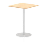 Dynamic Italia Square Poseur Table (Dynamic Italia 800mm Poseur Square Table Maple Top 1145mm High Leg ITL0343 DD)