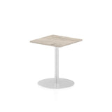 Dynamic Italia Square Poseur Table (Dynamic Italia 600mm Poseur Square Table Grey Oak Top 725mm High Leg ITL0219 DD)