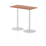 Dynamic Italia Slimline Rectangular Poseur Table (Dynamic Italia 1200 x 600mm Poseur Rectangular Table Walnut Top 1145mm High Leg ITL0239 DD)
