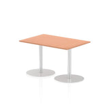 Dynamic Italia Rectangular Poseur Table (Dynamic Italia 1200 x 800mm Poseur Rectangular Table Beech Top 725mm High Leg ITL0250 DD)