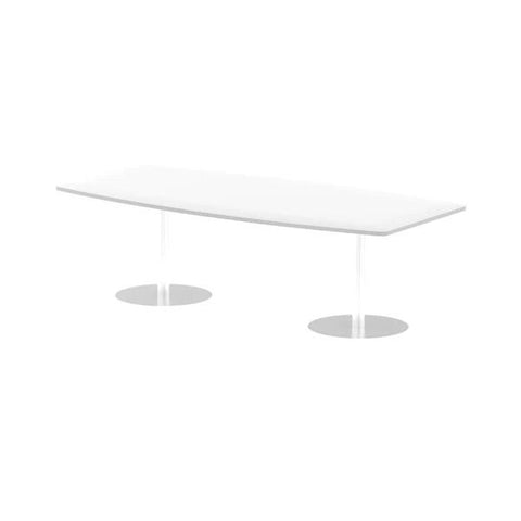 Dynamic ITL0325 scrivania (Dynamic Italia 2400mm Poseur High Gloss Table White Top 725mm High Leg ITL0325 DD)