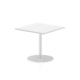 Dynamic Italia Square Poseur Table (Dynamic Italia 800mm Poseur Square Table White Top 725mm High Leg ITL0336 DD)