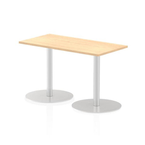 Dynamic Italia Slimline Rectangular Poseur Table (Dynamic Italia 1200 x 600mm Poseur Rectangular Table Maple Top 725mm High Leg ITL0235 DD)