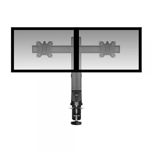ACT AC8322 supporto da tavolo per Tv a schermo piatto 81,3 cm (32") Morsa/Bullone di ancoraggio Nero